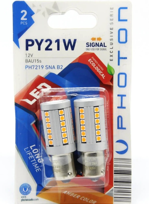 L-PH7219SNA B2 - PH7219 SNA B2 PY21W 12V LED TEK DUY (2Lİ BLİSTER) [TURUNCU] Led - Oto Yedek Parça Görseli